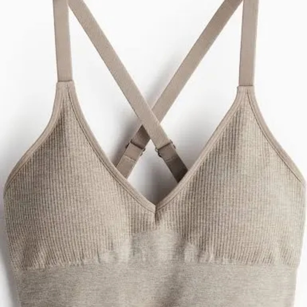 H&M DryMove Taupe Sports Bra